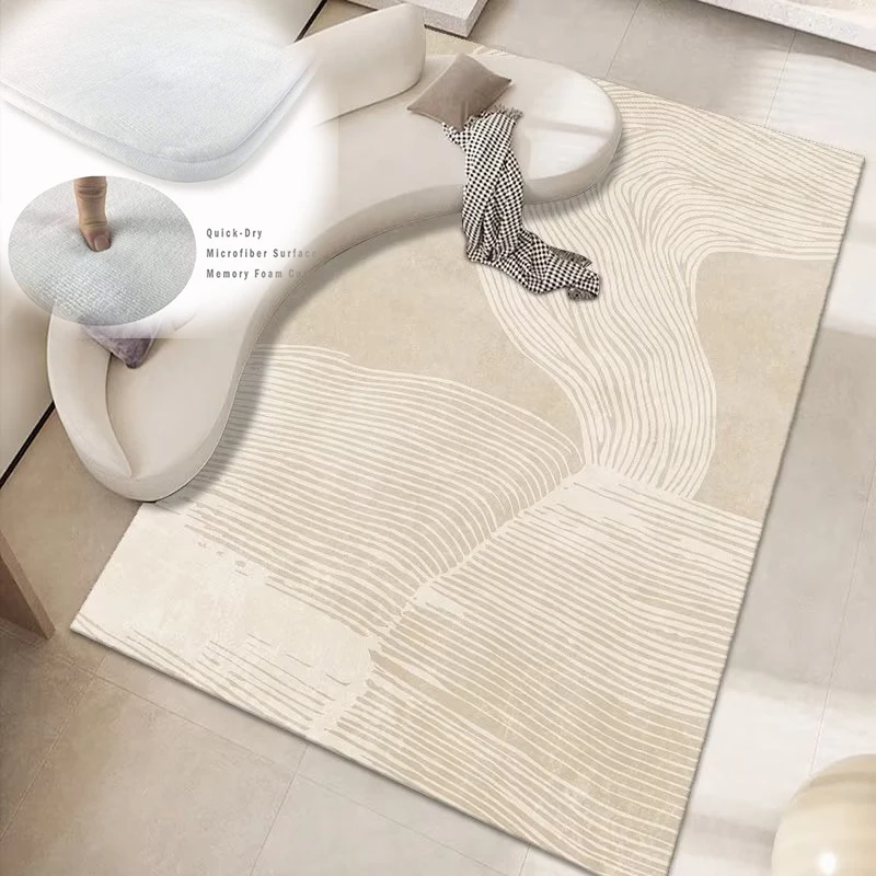 

Japanese Minimalist Style Carpet Living Room Deluxe Bedroom Tatami Mat Thickened Flannel Lounge Fluffy Rug Big Size Carpets