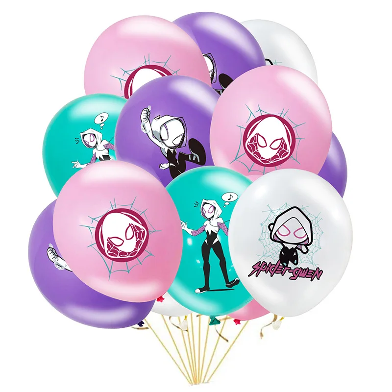 12 Inch Super Hero Female Spiderman Latex Balloon Birthday Party Balloon Party Decorations Baby Shower Boy Girl Kids Favors Toy