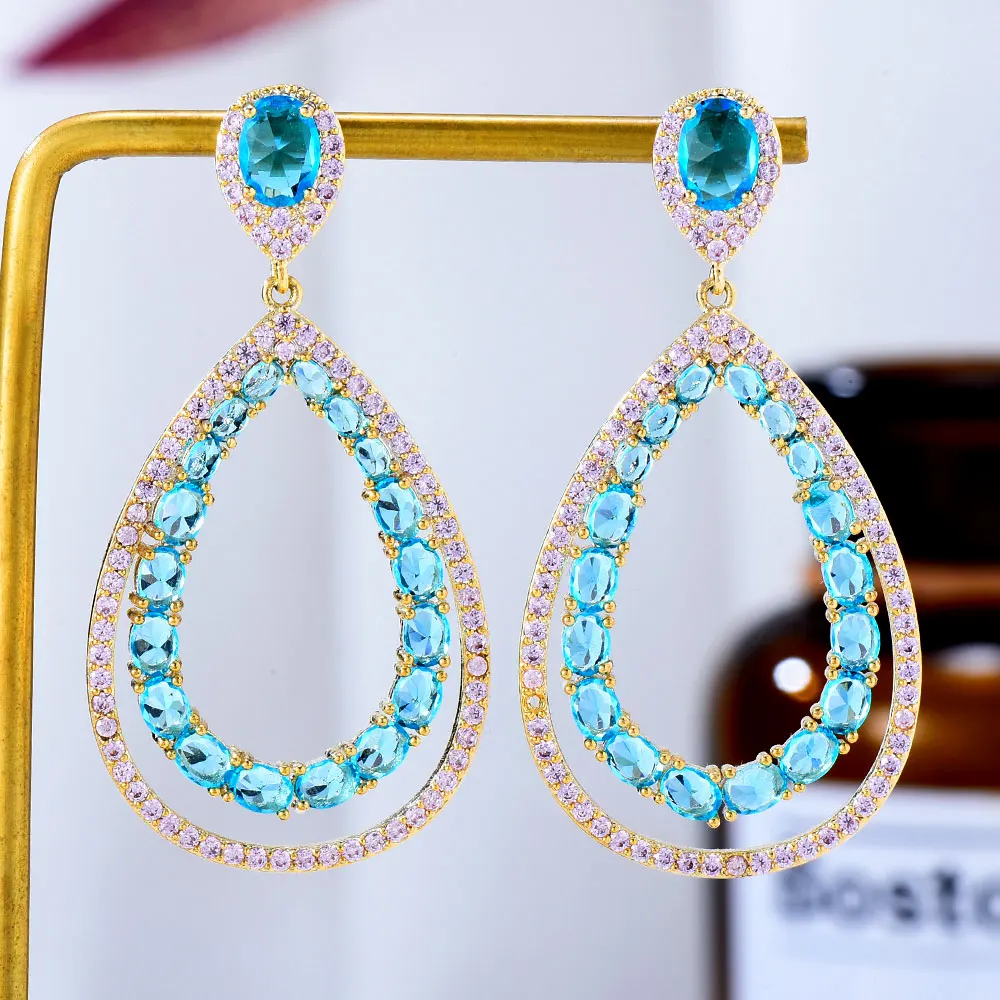 GODKI новые роскошные африканские серьги с жемчужными листьями для женщин