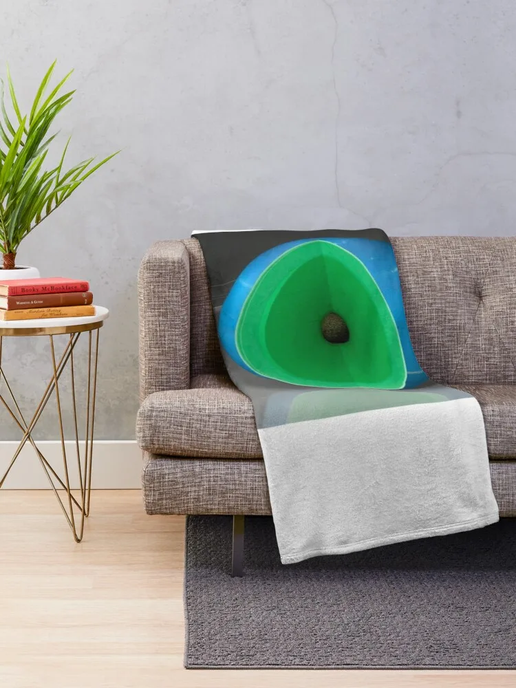 Вырез демонстрирующий интерьер Нептуна (C011/4675) Декоративное одеяло Очень большое