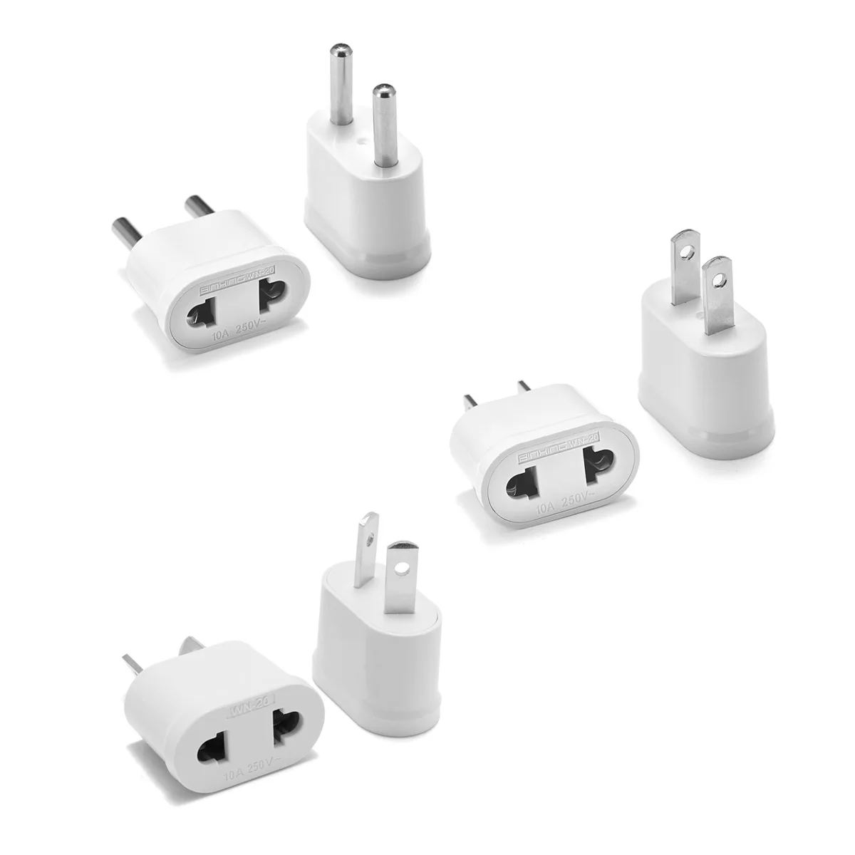 

US To EU Plug Adapter American To Euro European Power Adaptor Converter EU To US AU Travel Adapter Electrical Charger Outlets