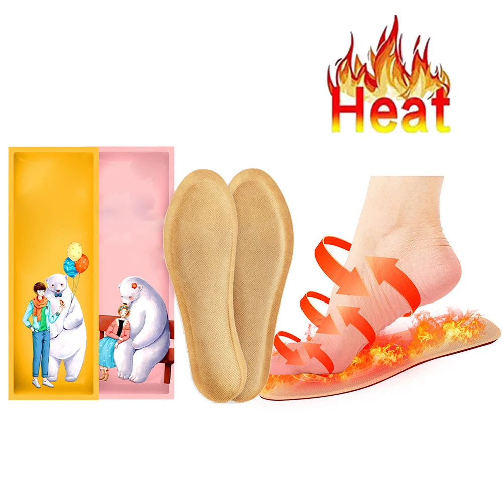 5 Pairs Self Heated Thermal Insoles For Feet Warmer Warm Insoles For Women Man Winter Sports Shoes Self-heating Shoe Pads