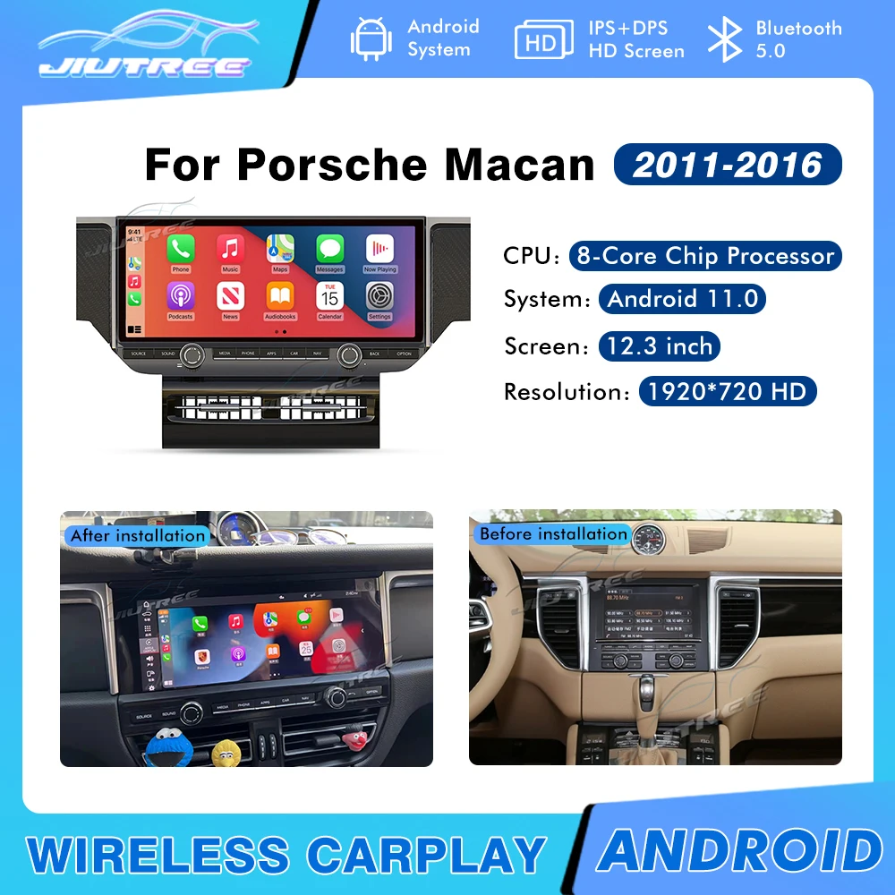 

Автомобильный мультимедийный плеер с GPS, Android 10 для Porsche Macan 2011 2012 2013 2014 2015 2016, автомобильное радио, аудио, радио, стерео, головное устройство