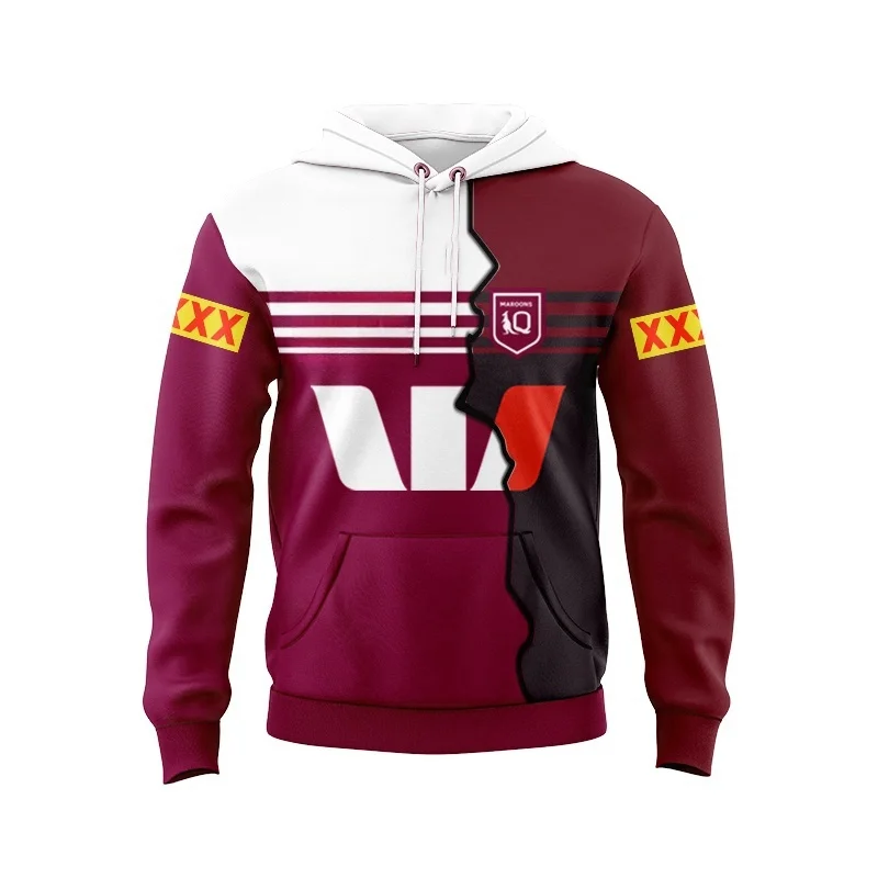 Толстовка с капюшоном Queensland цвет маруны страна происхождения 2024 фотосессия