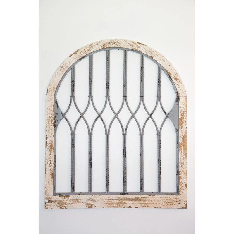 

Wall Hangings Home Decor Distressed Iron Arch with Metal Wood and Metal Insert Modern Wall Art Plant Hanging Not Support 19320