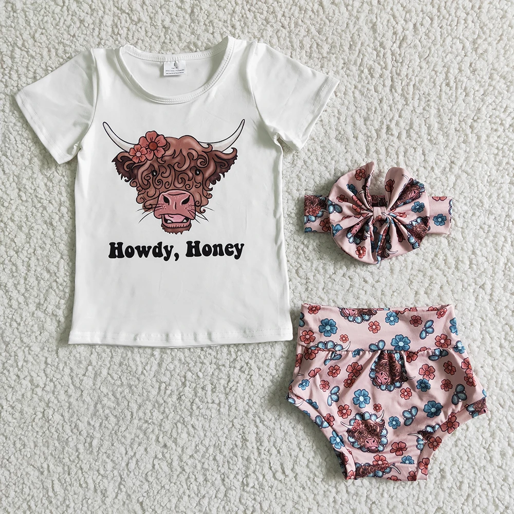

3 шт./комплект, футболка с надписью «Howdy Honey»