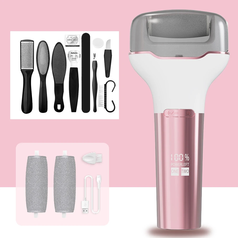 

Electric Callus Remover For Feet Rechargeable Foot Sandpaper Electric Pedicure Vacuum Foot File Foot Hard Dead Skin Remover