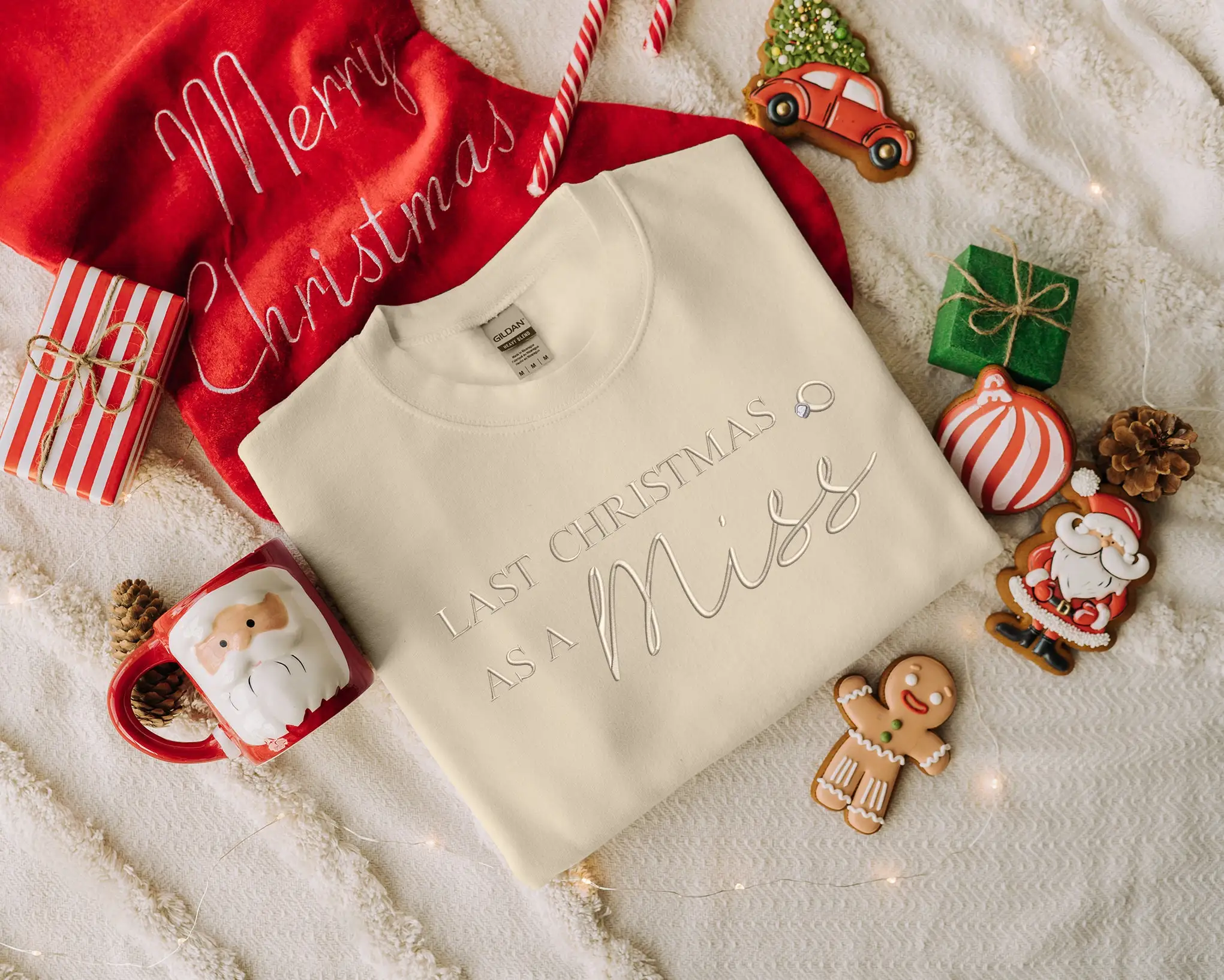 2023 популярный Рождественский Женский свитшот на прошлое Рождество как мисс