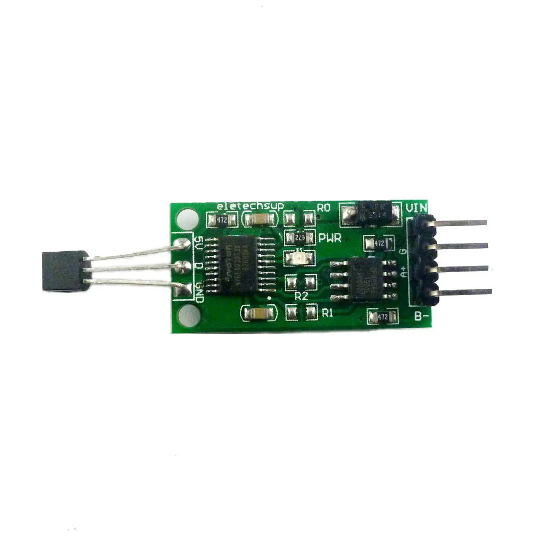 

DC 6-25V DS18B20 RS485 RS232 TTL Com UART Temperature Acquisition Sensor Modbus RTU For PC PLC MCU Digital Thermometer Module