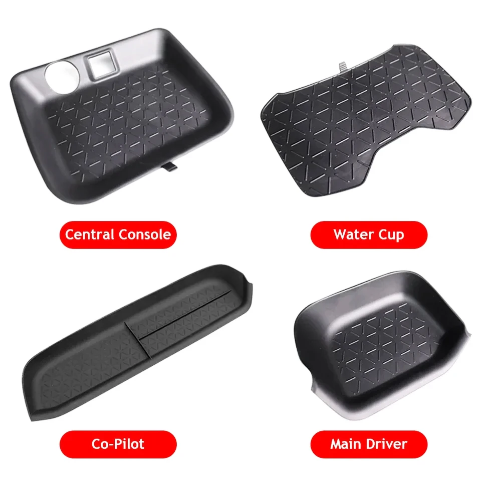 

Для Toyota RAV4 XA50 2019-2021 2022 2023 2024 защитный коврик для ящика для хранения, подушечки из ТПЭ, шумоподавление, органайзер для центральной консоли