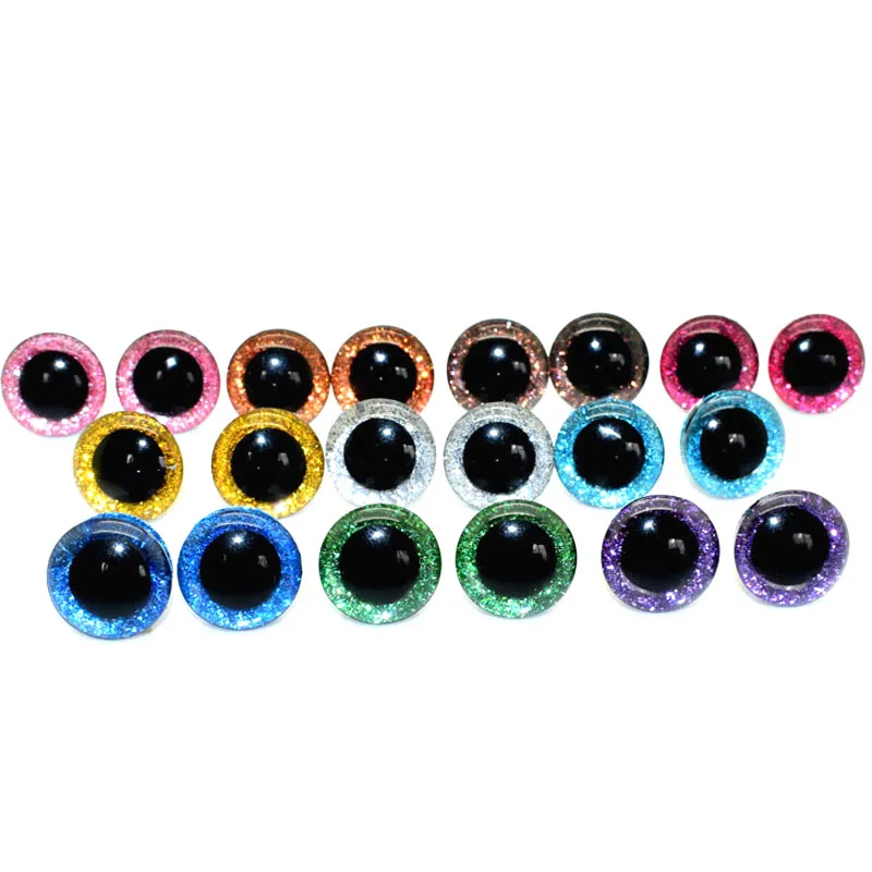 20 компл./Лот 16 мм круглый прозрачный трапециевидный пластиковый безопасный