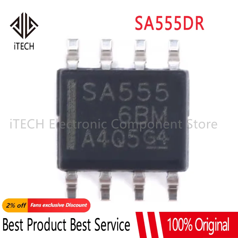 10 шт./партия SA555DR SA555D SA555 SOP-8 новый оригинальный