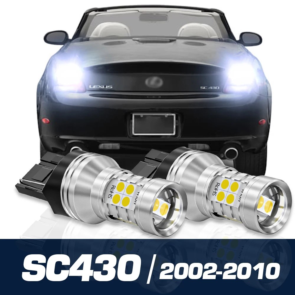 

2pcs LED Reverse Light Backup Bulb Canbus Accessories For Lexus SC430 2002 2003 2004 2005 2006 2007 2008 2009 2010