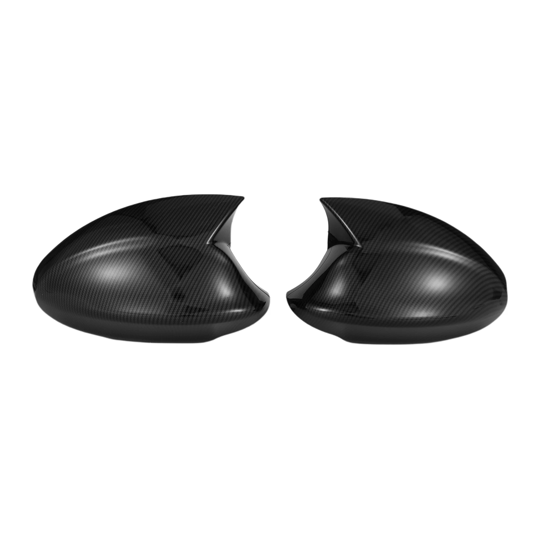 

Car Carbon Fiber Ox Horn Rearview Side Glass Mirror Cover Trim Frame Side Mirror Caps for-BMW 3 Series E90 E92 E93 05-07