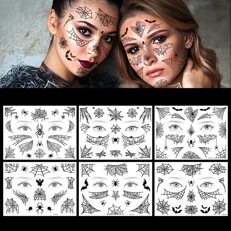 

Временная тату-наклейка в виде паука, водостойкая