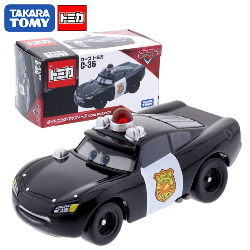 

Takara Tomy Tomica Cars Series C-36 Lightning McQueen Toon Police Type Alloy Mini Emulation Diecast Model Kids Birthday Gift Toy