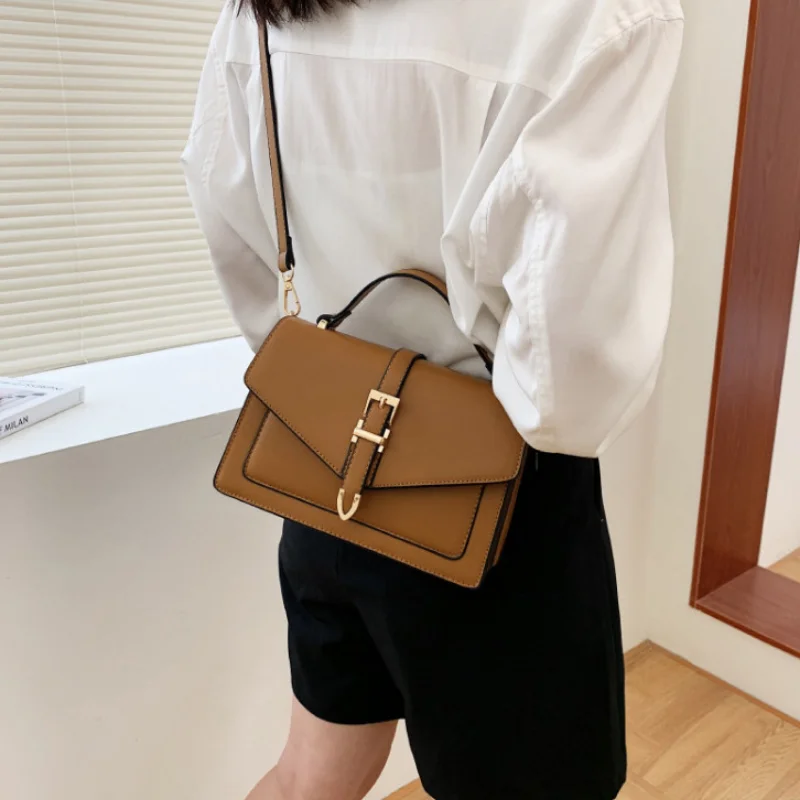 Women's Retro Fashion Handheld Crossbody Bags for Women Simple Luxury One Shoulder Small Square Underarm Bolsa Feminina Handbags