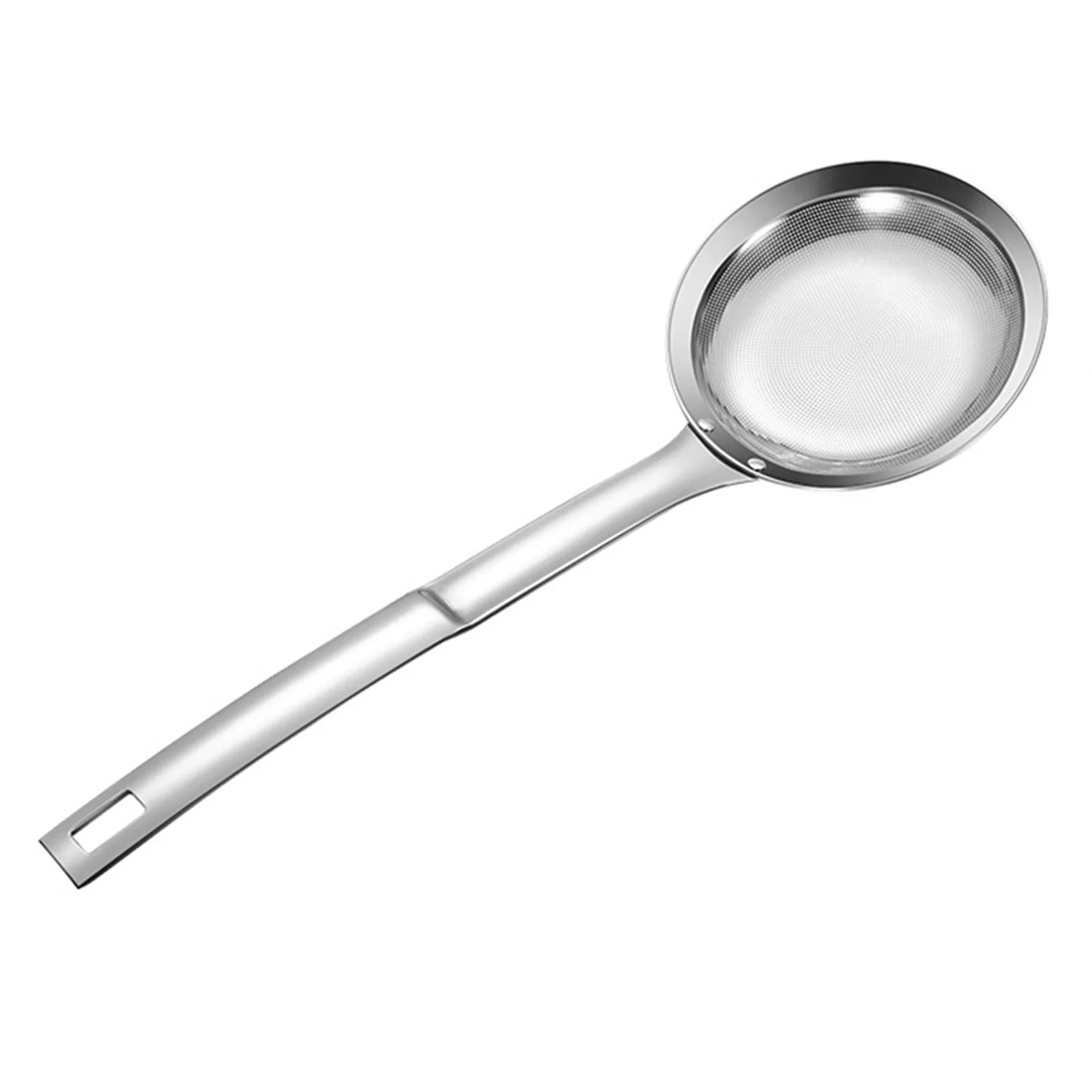 

1pcs Mesh Spoon Soup Stainless Steel Fine Mesh Spoon Kitchen Multi-functional Oil Skimmer Strainer Fried Food Strainer