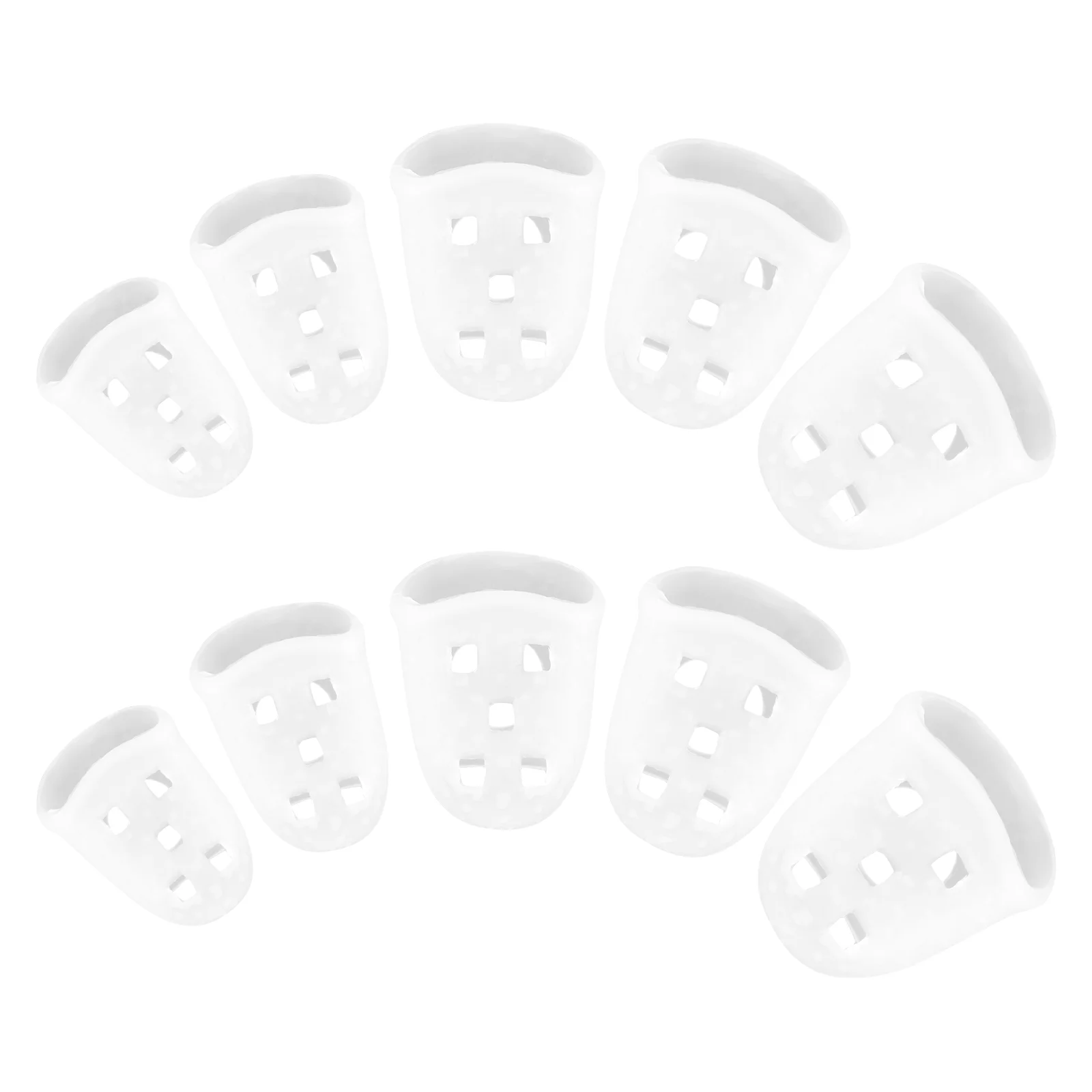 50 шт. гитарные напальчники силиконовые защитные чехлы на кончиках пальцев защита