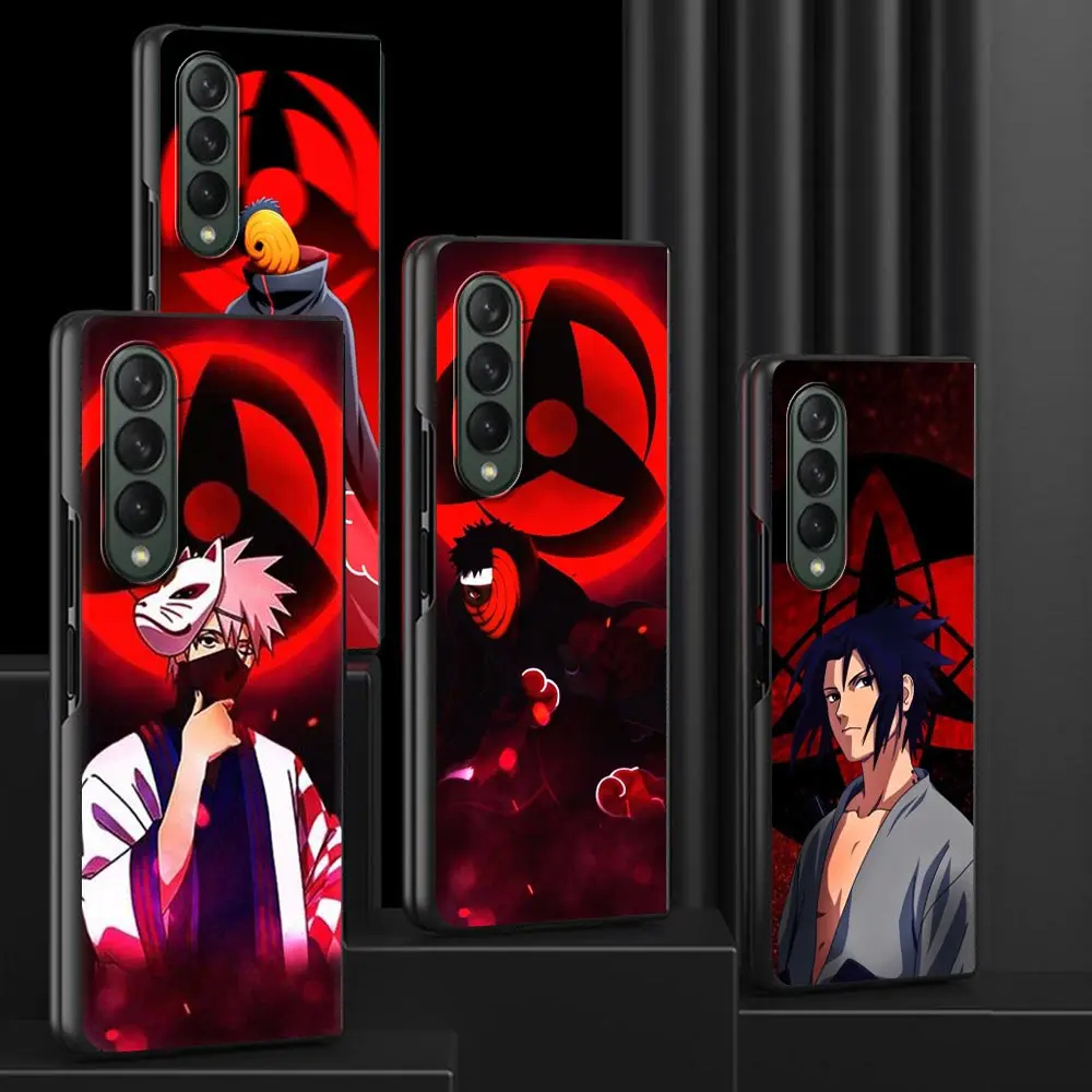 

Naruto Anime Uchiha Itachi Case For Samsung Galaxy Z Fold 3 Funda Hard PC Mobile Phone Housing Z Fold3 Luxury Coque Shell