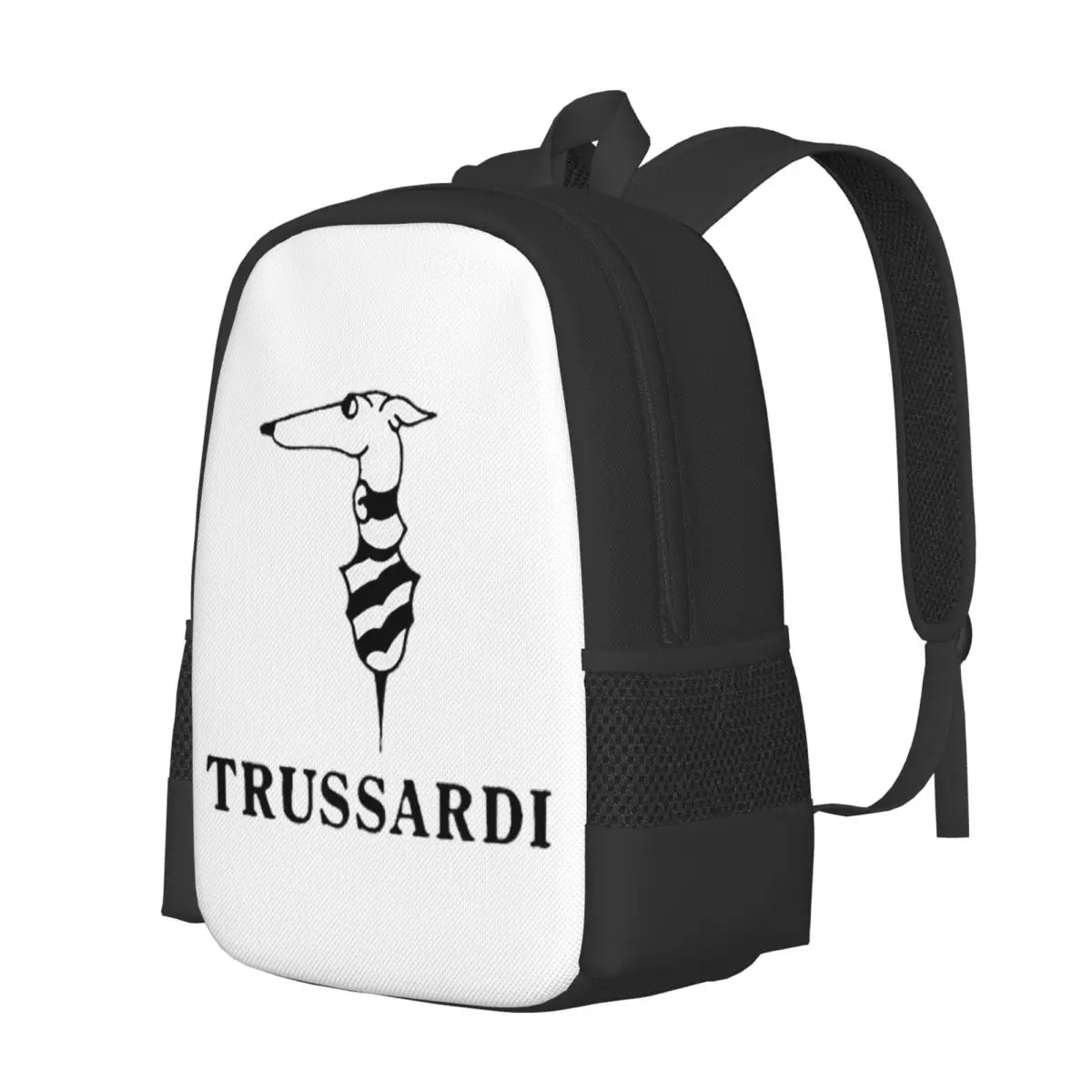 Фото Рюкзак Trussardis с логотипом для студентов, школьный рюкзак, походный рюкзак для путешествий, модный рюкзак для мальчиков и девочек, сумка через плечо №2
