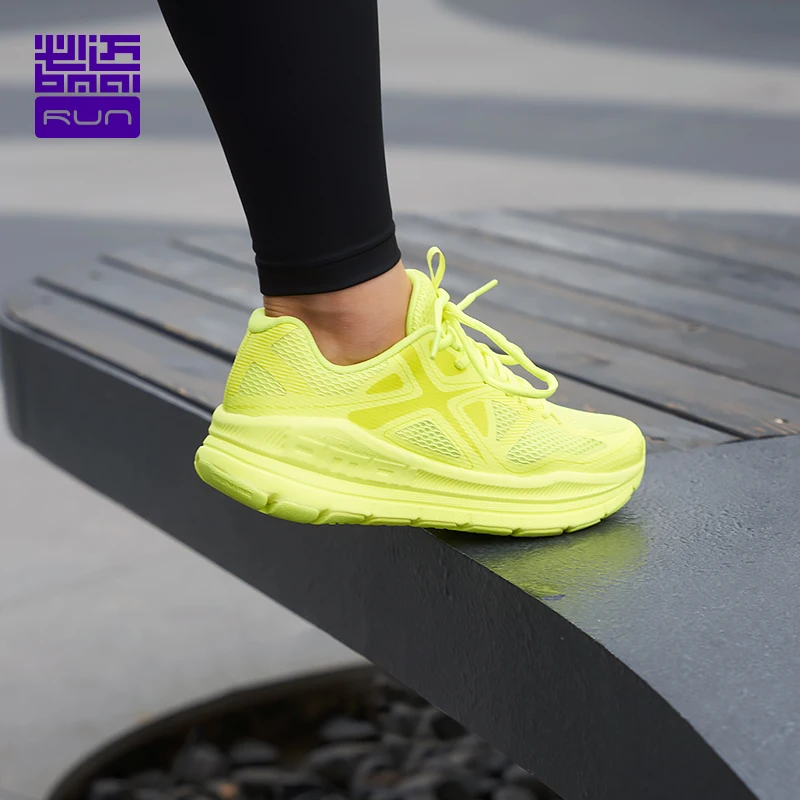 BMAI Running Shoes for Men Marathon Sneakers Man Breathable Light Gym Cushioning Sport Luxury Designer White Tenis Trainers Mens