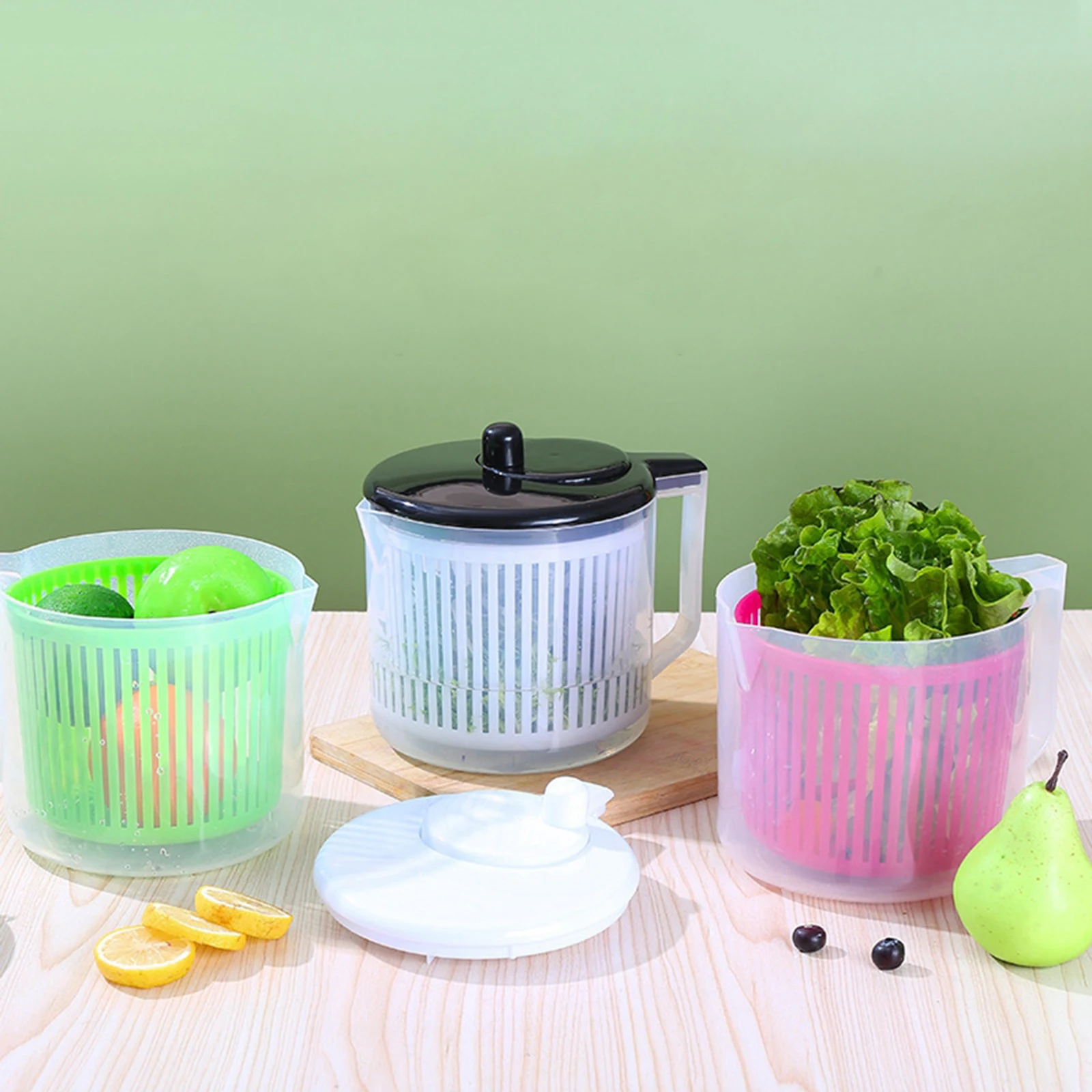 Большая сушилка для салатов 2 5 л аппарат мытья и сушки салата пасты овощей