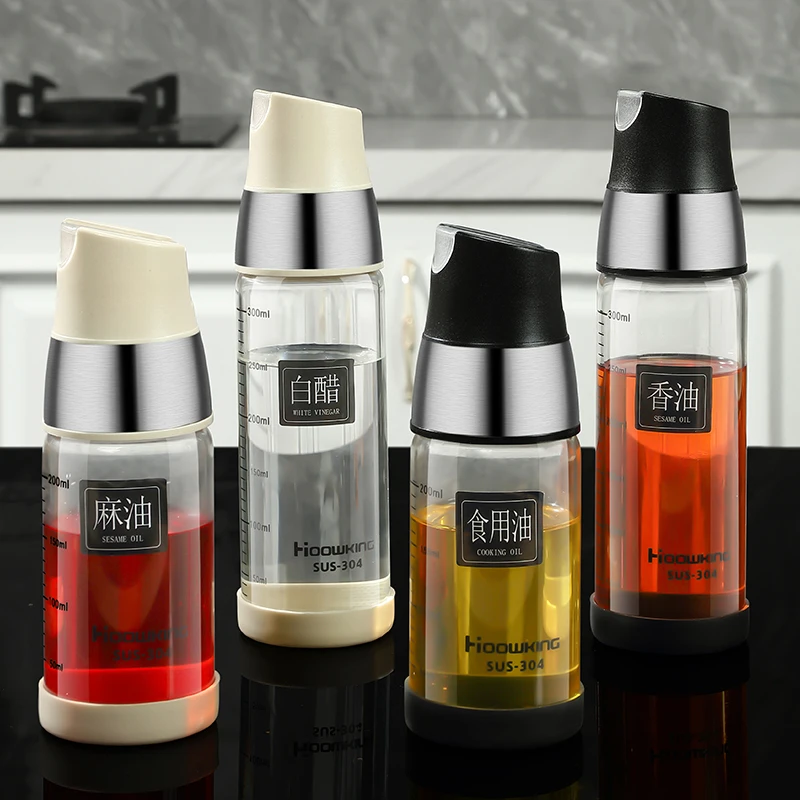 Прочный Горшок для масла из боросиликатного стекла Герметичная Бутылка хранения