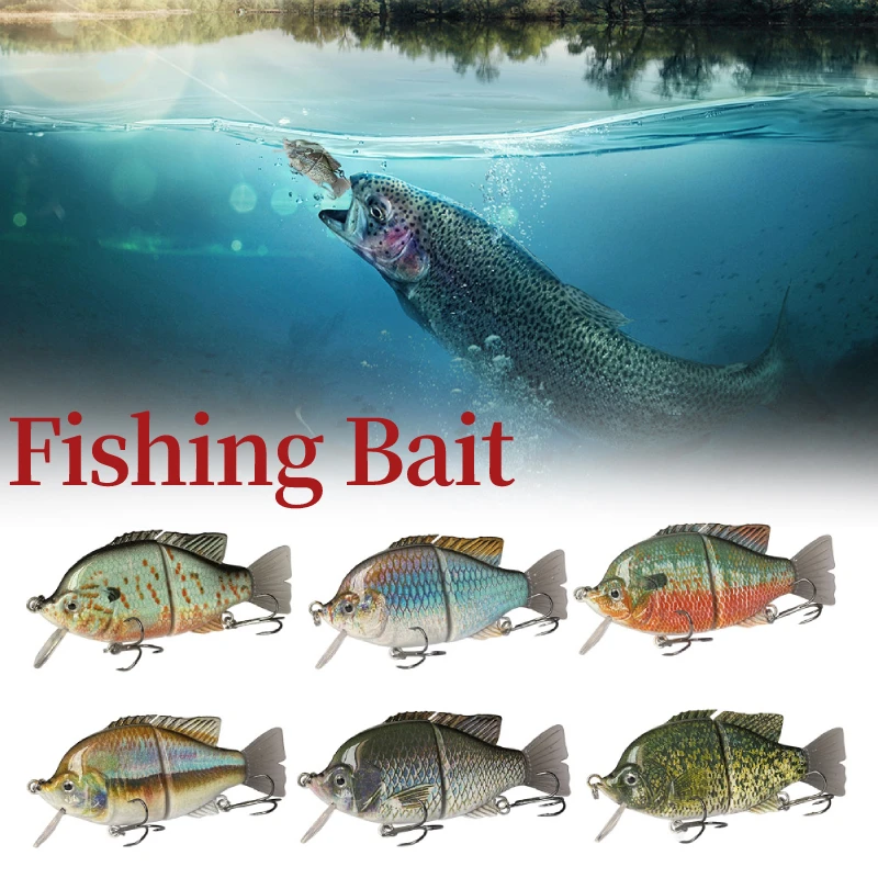 

Plastic Baits Fish Hooks with Pike Crochet Luminous Fishing Lures Sharp Reflective Crankbaits Rust Resistant for Angler Supplies