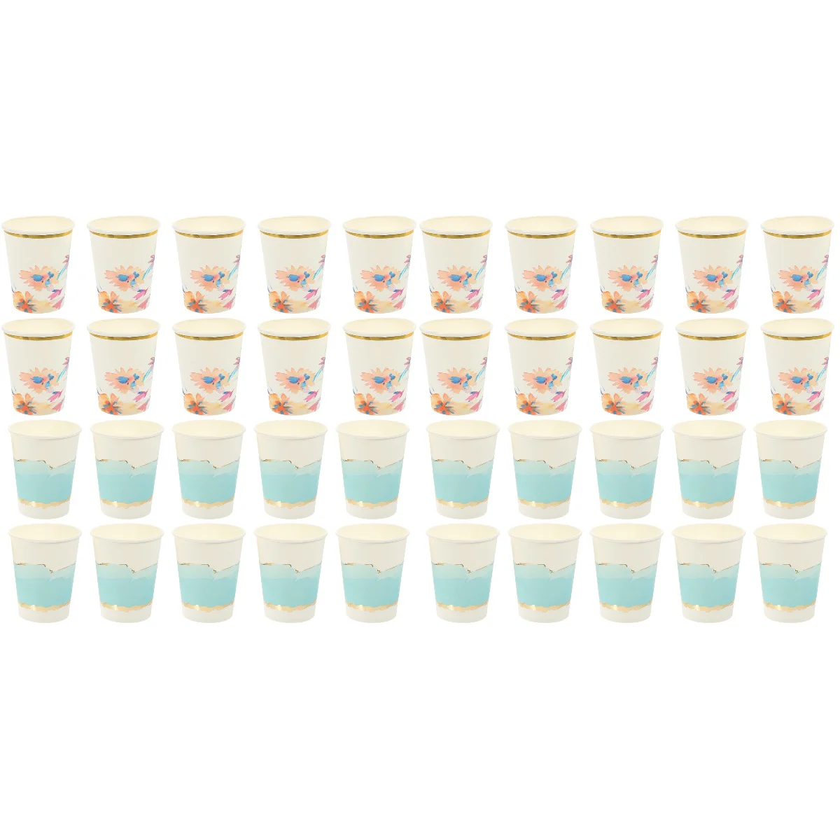 

40 Party Cups Bathroom Paper Cups Coffee Cups Drinking Paper Cup Kraft Cup Picnic Paper Cup Tea Cups Beverage Cup