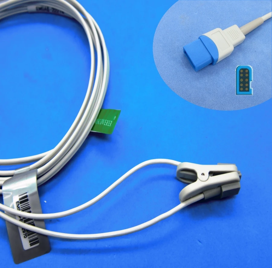 

Многоразовые детские ушные клипсы spo2 датчик для монитора медицинского пациента spacelabs