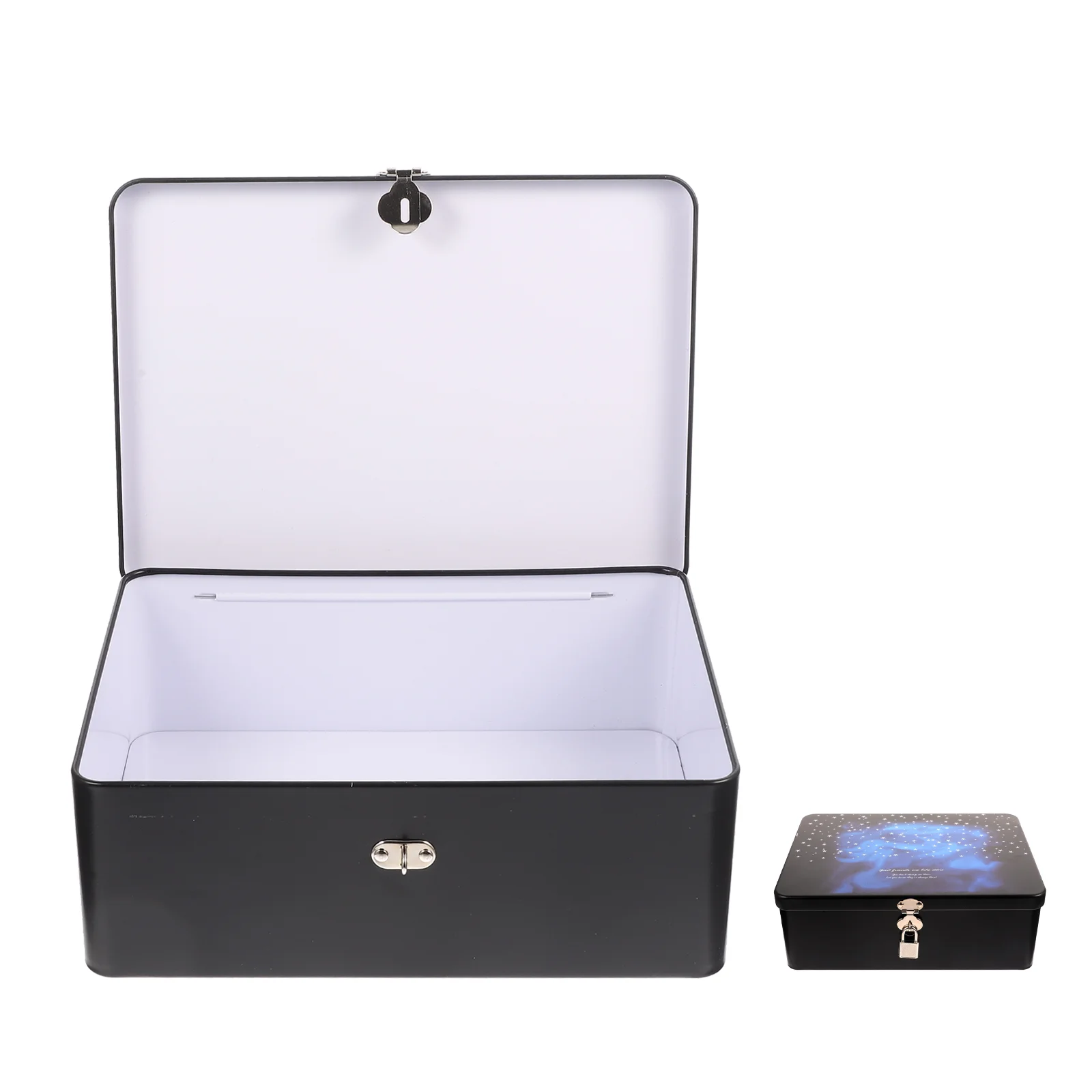 

Ornaments Storage Box Keepsake Box Metal Keepsake Container Christmas Empty Gift Tins Small Metal Tin Empty Storage Can