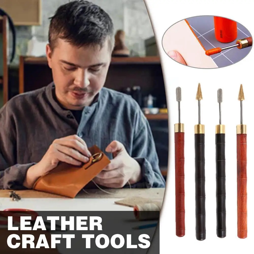

Leather Edge Paint Roller Applicator Edge Oil Finish Tool Tools Leather Dye Painting Leather Craft Pen DIY Accessories G2U8