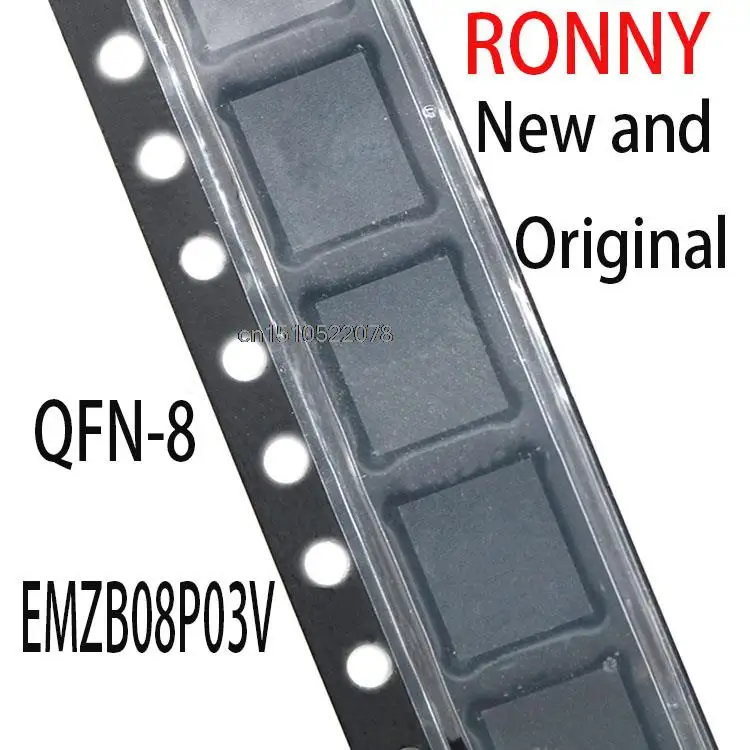 

10 шт. Новый и оригинальный EMZB08P03 ZB08P03 QFN-8 EMZB08P03V