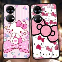 hello kitty phone case for huawei p20 p30 p50 pro p20 p30 p40 lite y6 y7 y9 y7a y6p y9s 2019 p smart z 2021 soft cover funda bag