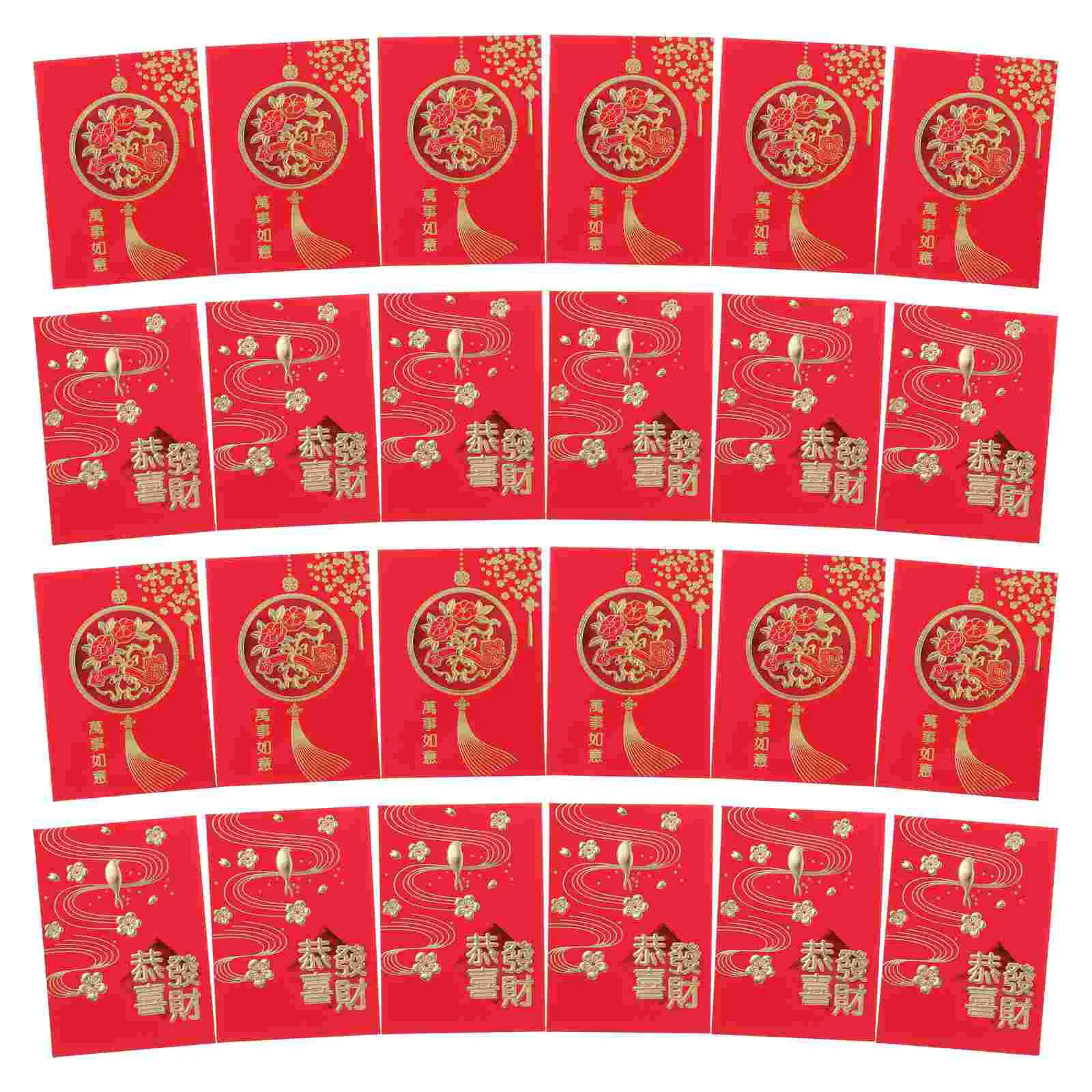 

Chinese Red Envelope New Year Gift Money Packets Envelopes Party Favor Wedding Pockets Decoration Evefestival Spring Bagsbao