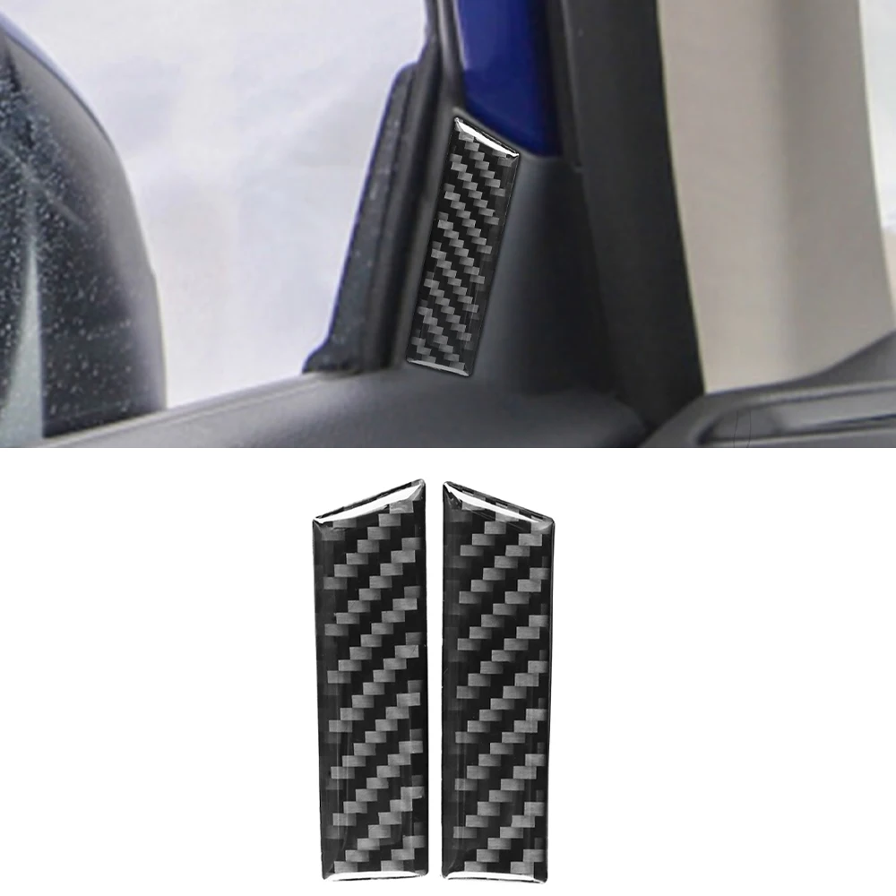 

2pcs Car Inner A-pillar Decoration Cover Sticker Decal Trim for Honda Civic 2022 Auto Interior Accessories Carbon Fiber