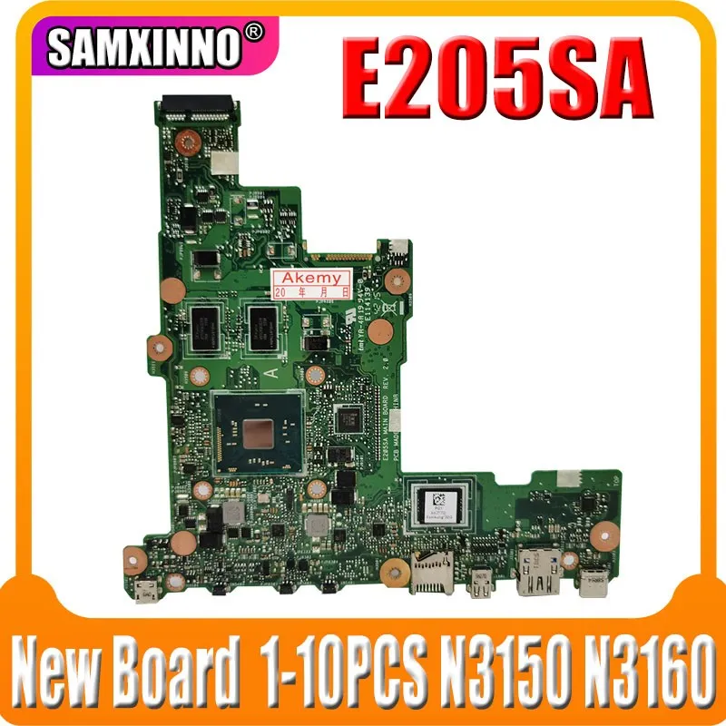 

Материнская плата SAMXINNO E205SA для ноутбука Asus E205S E205SA, основная плата TP200SA, 2 ГБ/4 ГБ ОЗУ, N3150, N3160, 1-10 шт.