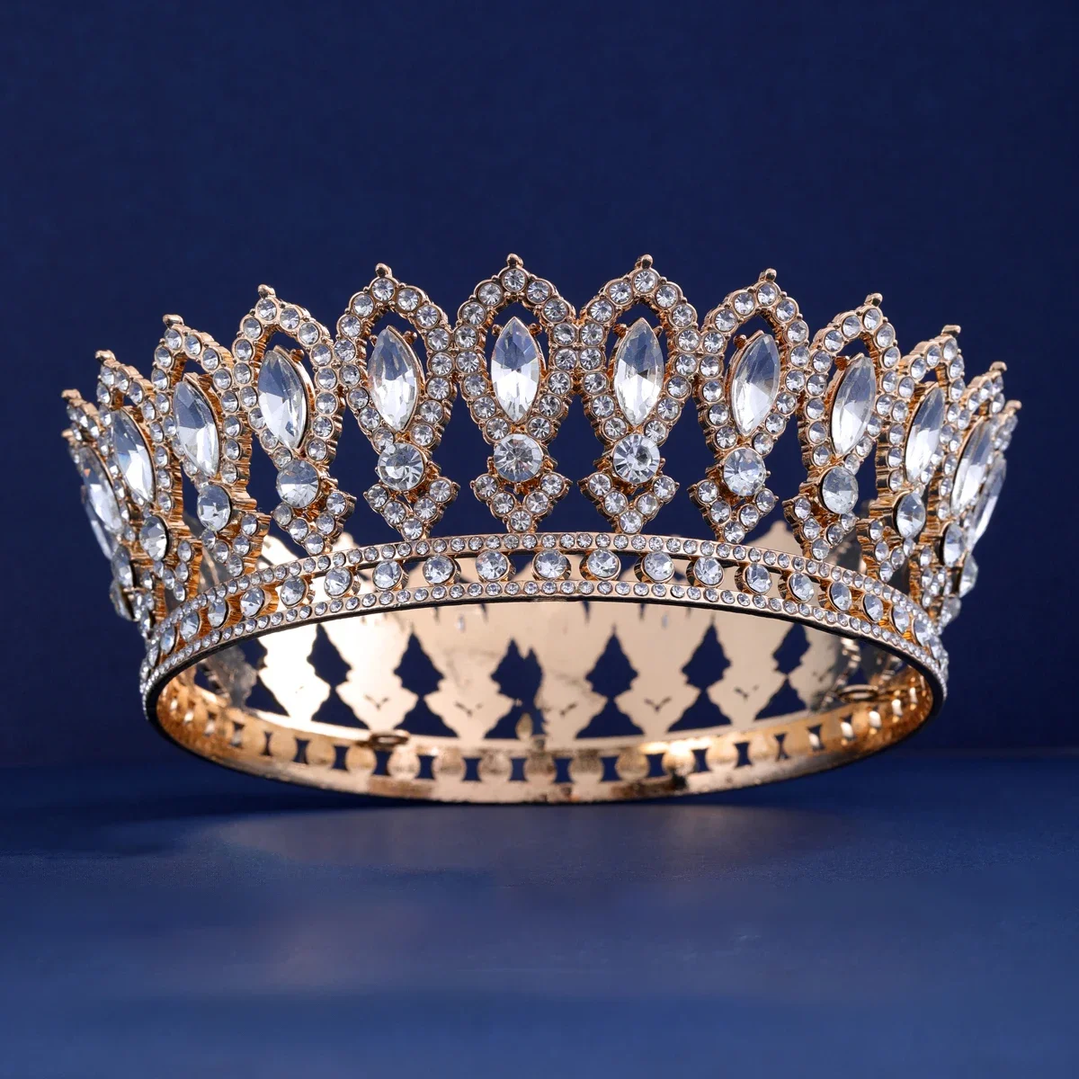 Европейская круглая винтажная свадебная тиара принцессы в стиле барокко корона