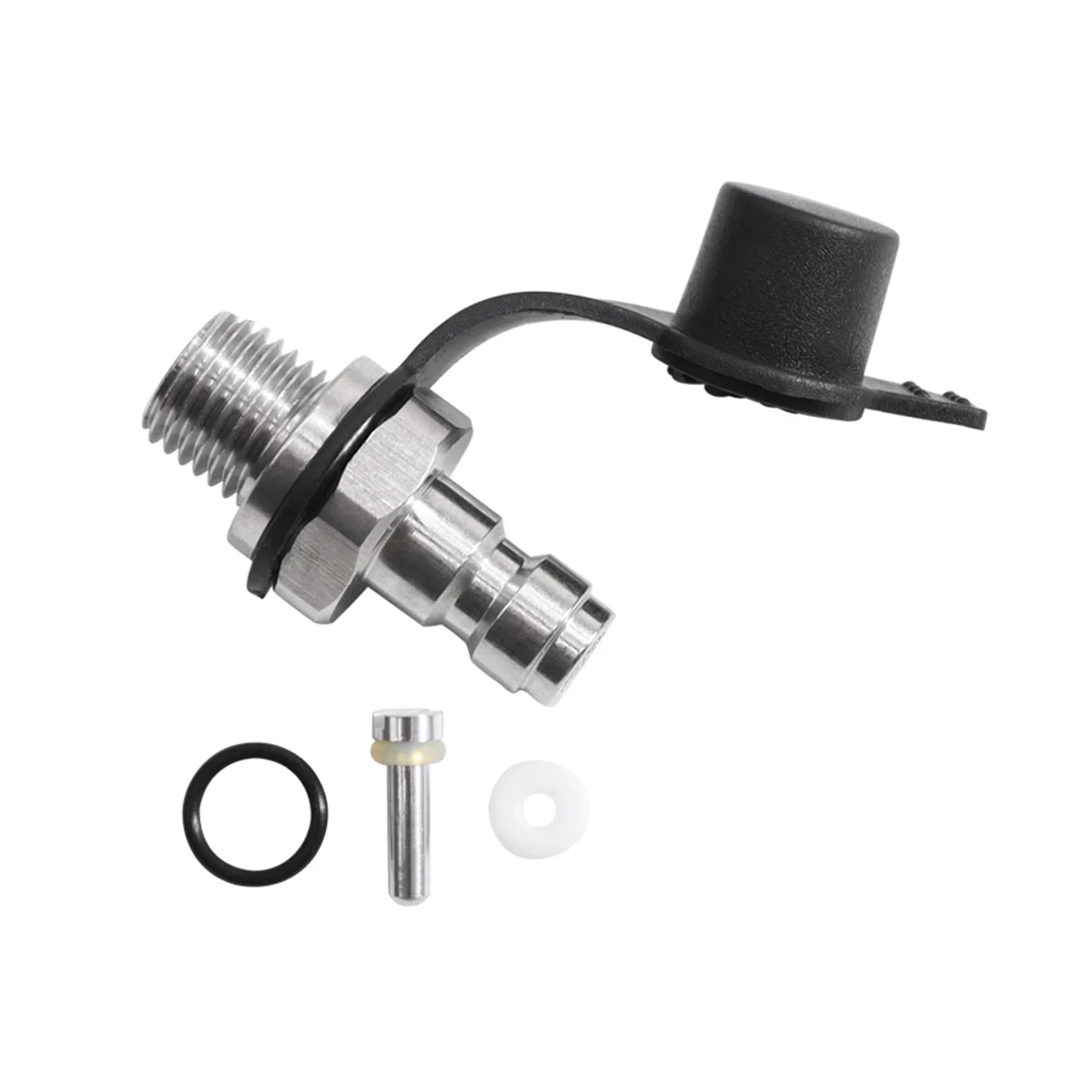 

CO2 Inflation Connector M10X1 Male Inflation Connector Stainless Steel Soda Water Bottle Parts with Gasket