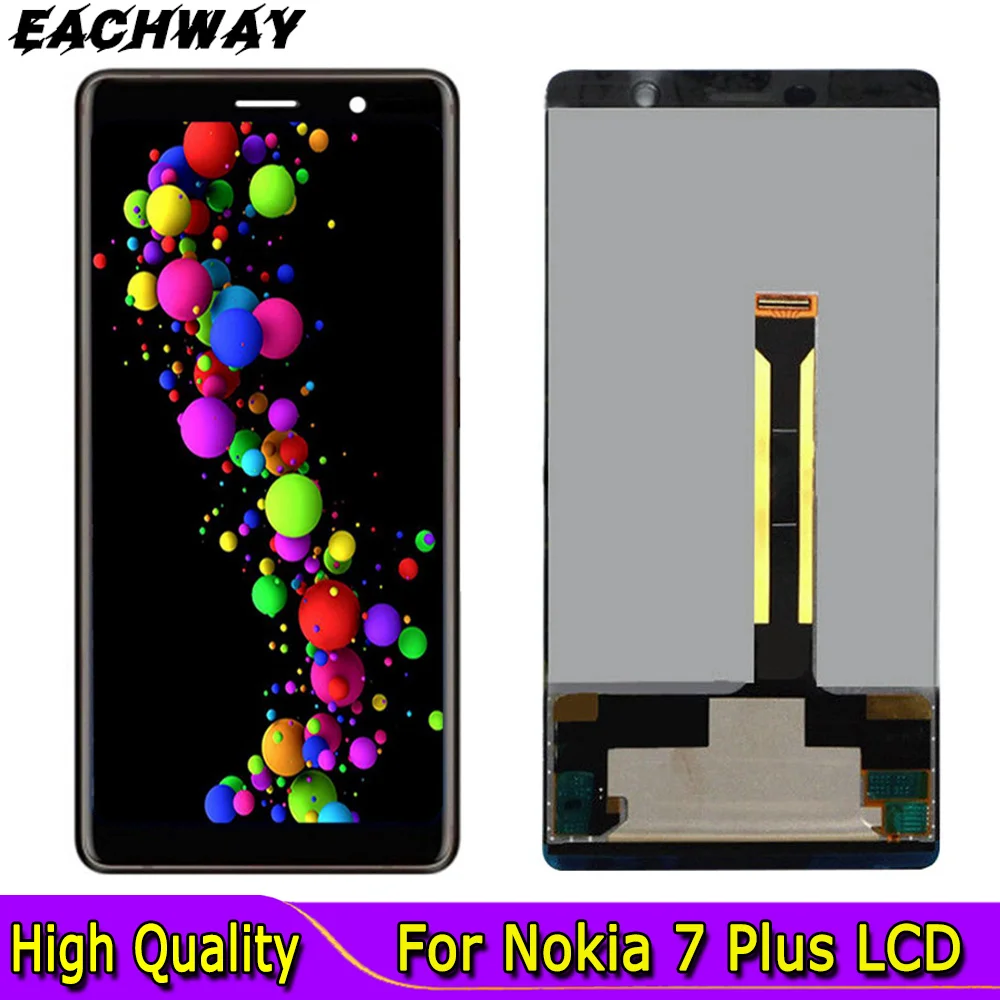 

New For Nokia 7Plus LCD Display Tested Well For Nokia 7 PLUS LCD For Nokia E7 Plus Display LCD Screen Touch Digitizer Assembly
