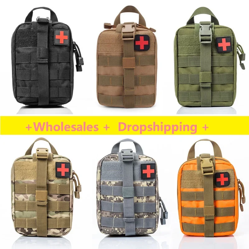 Tactical Bag Survival Pouch Outdoor Medical Box Large Size SOS Bag Tactical First Aid Bag Medical Kit Bag Molle EMT Emergency