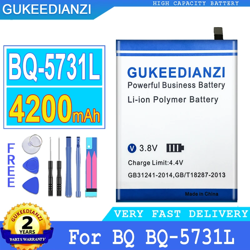 

Bateria 4200mAh High Capacity Battery BQ5731L For BQ BQ-5731L Mobile Phone High Quality Battery