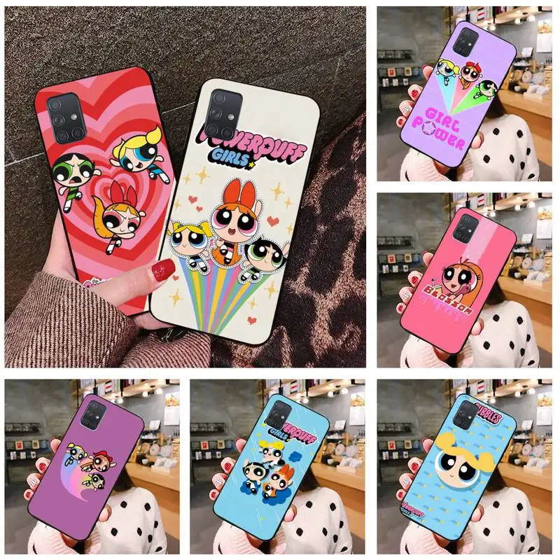 

Cartoon Powerpuff Girls Phone Case For Samsung Galaxy A52 A21S A02S A12 A31 A81 A10 A30 A32 A50 A80 A71 A51 5G