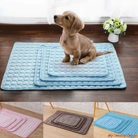 summer cooling mat for dogs cats kennel mat breathable pet crate pad cushion sleeping mat washable pet self cooling blanket