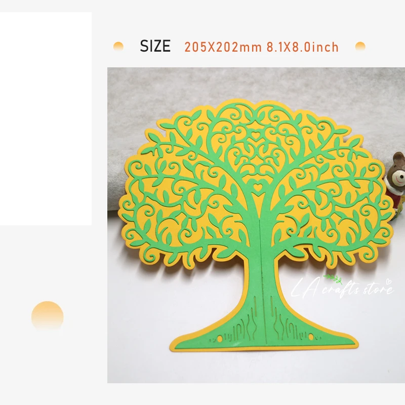 

Новые штампы для высечки деревьев для скрапбукинга, Обложка для альбома поздравительных открыток, «сделай сам», декоративное режущее издел...