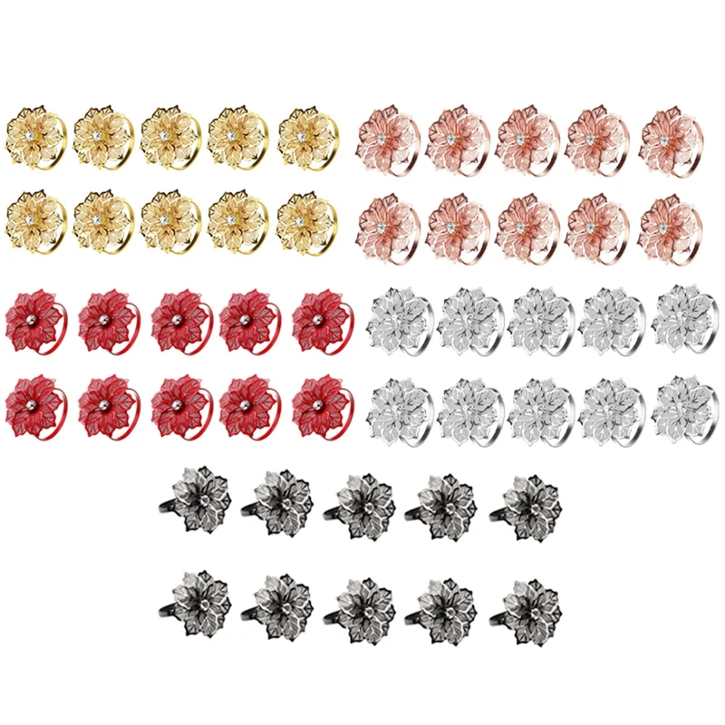 Коллекция колец для салфеток декоративный набор из 10 шт. тканевых держатель