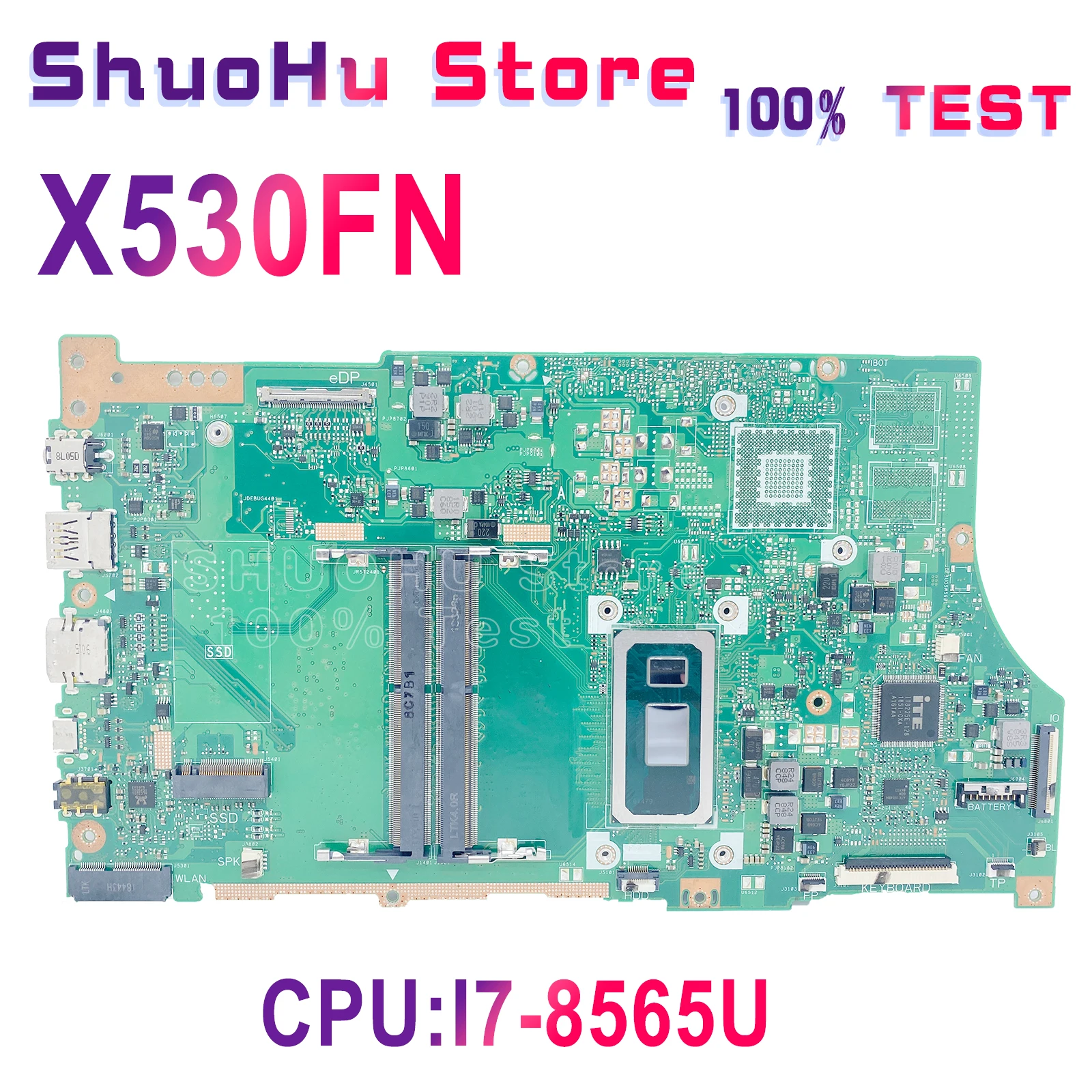 

X530FA Notebook Mainboard W/ I7-8565U I5-8250U I3-8145U For ASUS S5300F X530F X530FN Laptop Motherboard GM 100% Fully Test