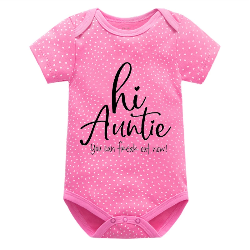 

Funny Auntie Baby Announcement Bodysuits New Baby Onesie Sister In Law Gift Pregnancy Hi Auntie Bodysuit Baby Shower Gift