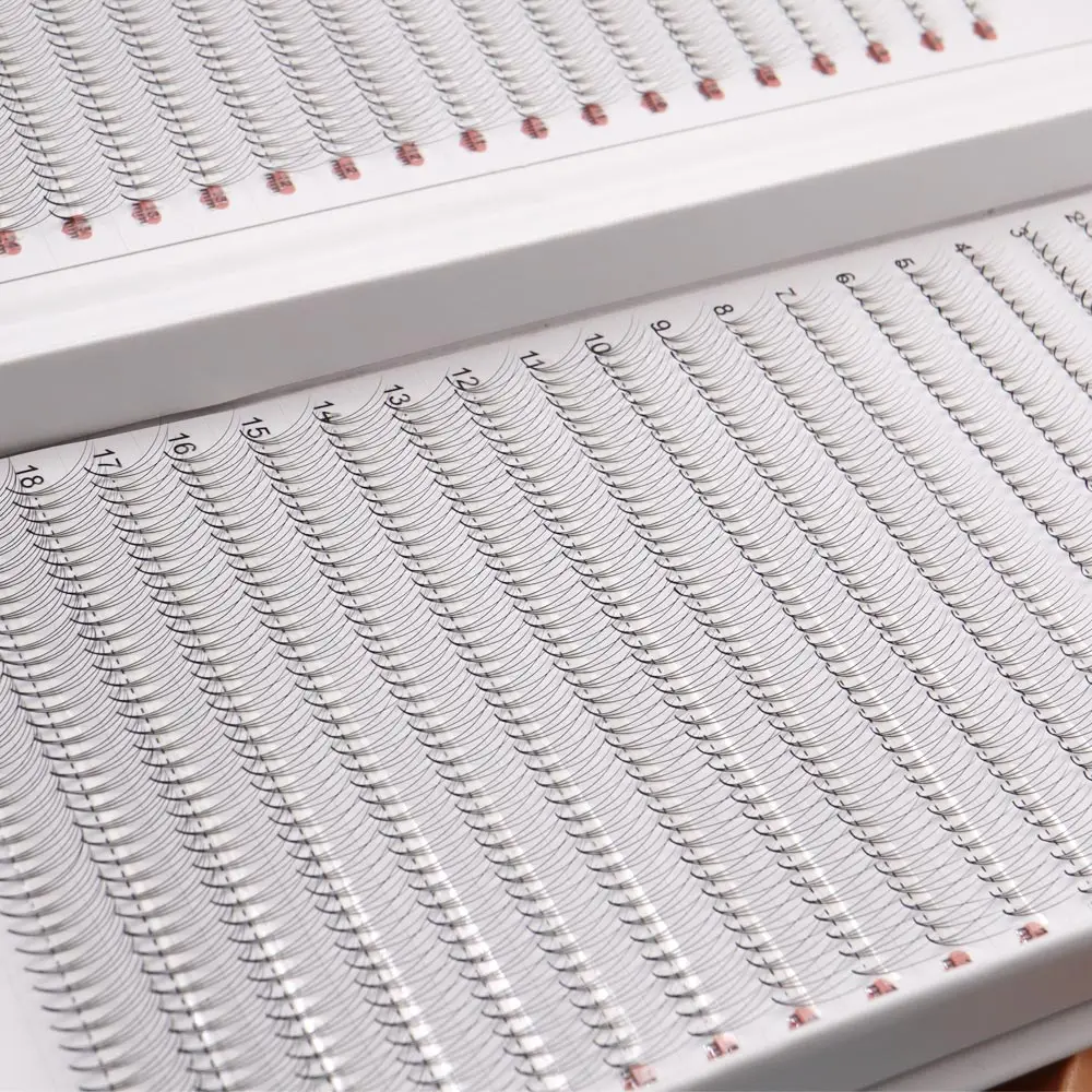 1600fans 40Lines готовые объемные вееры 2D/3D 0 07 10 заостренная основа острый узкий средний